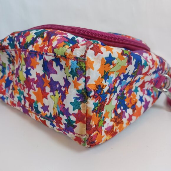 Kipling Lunch Tote Bag Colorful Star Print Insulated - Picture 15 of 16